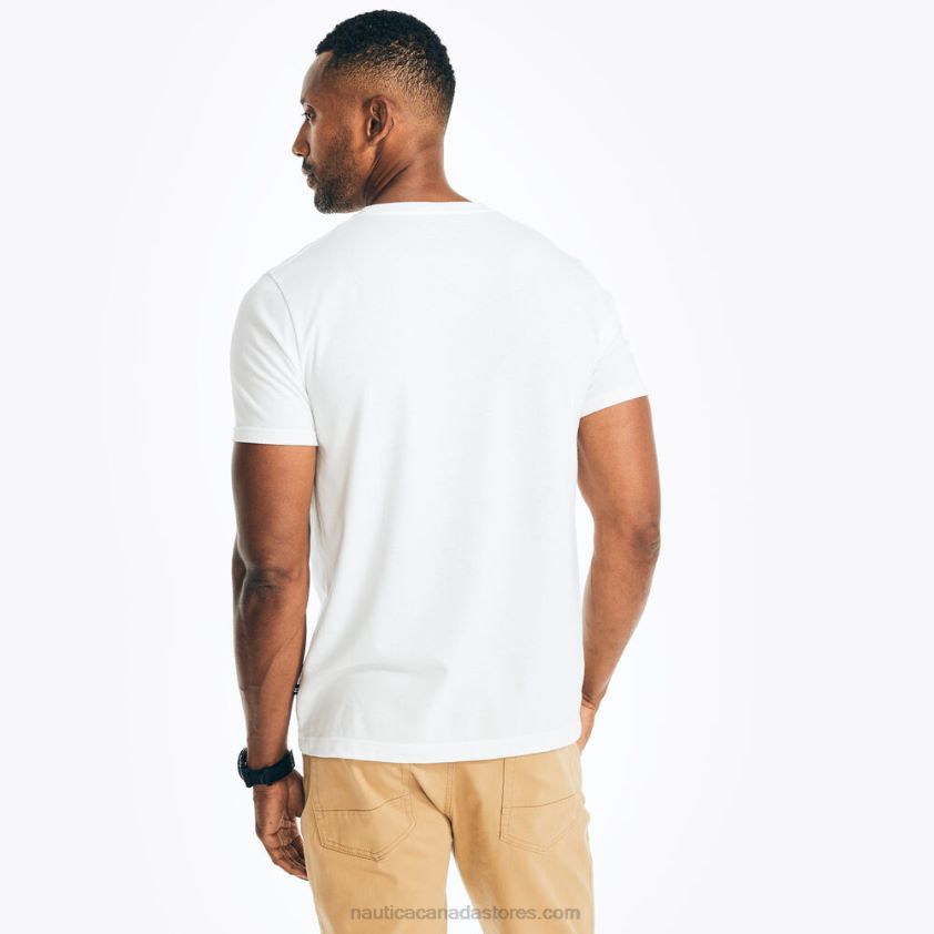 Sustainably Crafted Lighthouse Graphic T-Shirt Nautica Men Bright White R260HV95