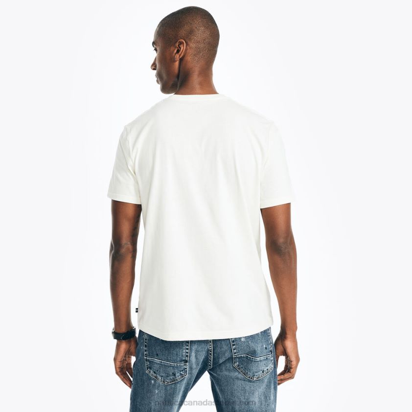 Sustainably Crafted Logo Graphic T-Shirt Nautica Men Sail Cream R260HV450