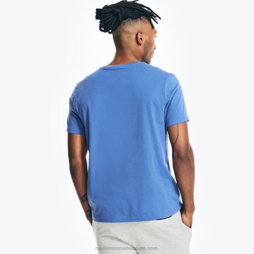 Sustainably Crafted N-83 Graphic T-Shirt Nautica Men Nite Sea Heather R260HV384