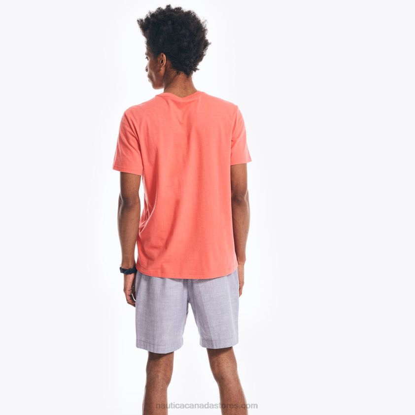 Sustainably Crafted Naval Institute Graphic T-Shirt Nautica Men Glory Red R260HV631