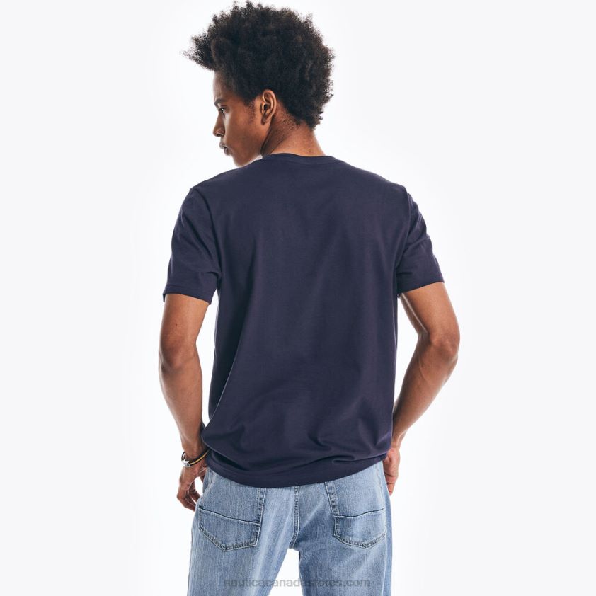 Sustainably Crafted Ocean Challenge Graphic T-Shirt Nautica Men Navy R260HV465
