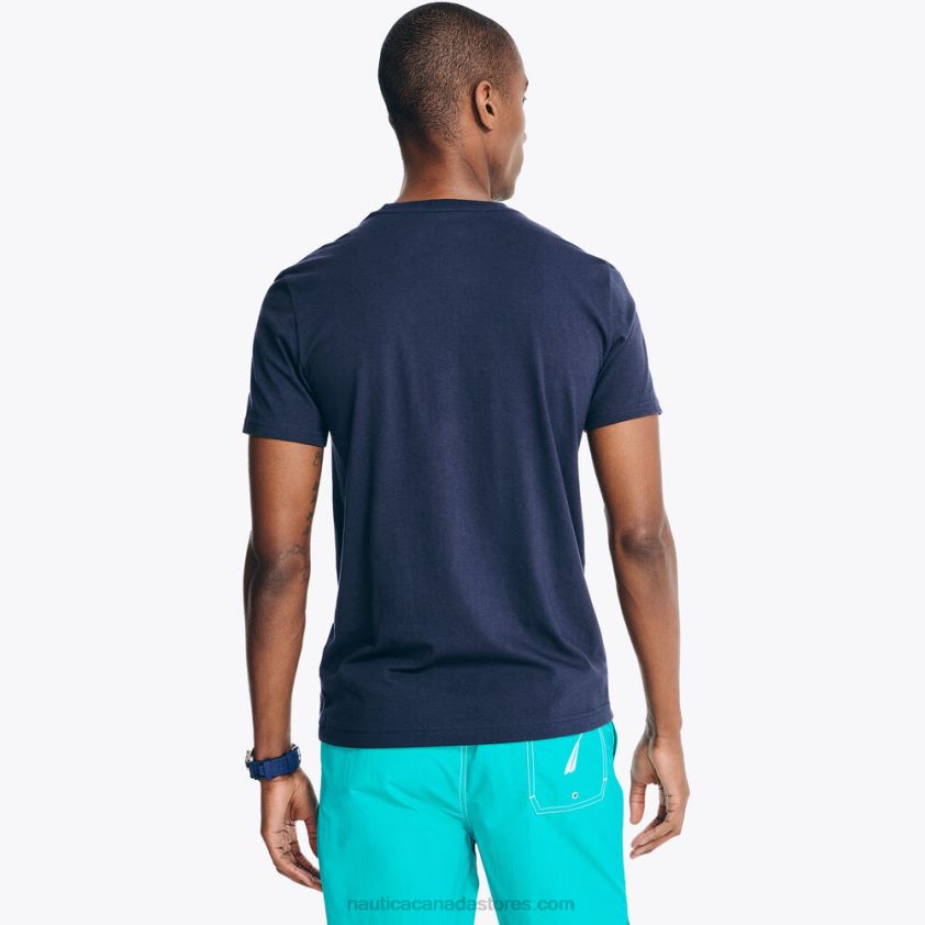 Sustainably Crafted Ocean Class Graphic T-Shirt Nautica Men Navy R260HV385