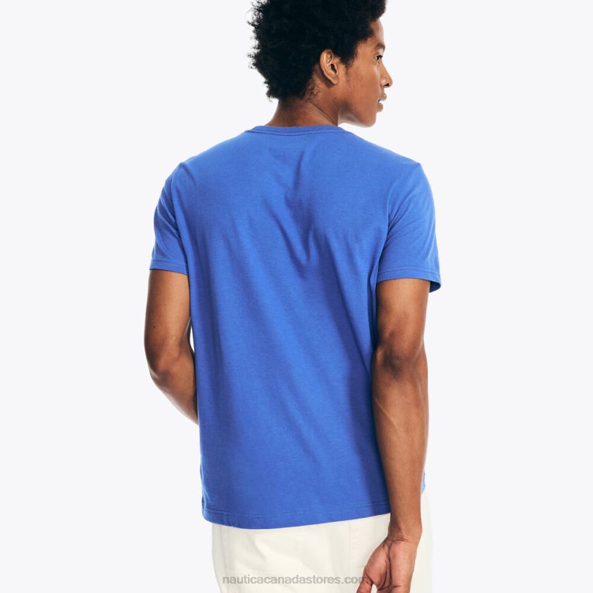 Sustainably Crafted Ocean Vibes Graphic T-Shirt Nautica Men Cobalt Wave R260HV368
