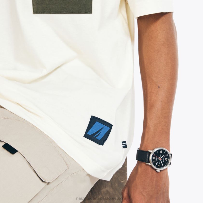 Sustainably Crafted Pocket T-Shirt Nautica Men Sail Cream R260HV383