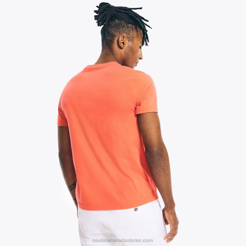 Sustainably Crafted Sailing Club Graphic T-Shirt Nautica Men Glory Red R260HV478