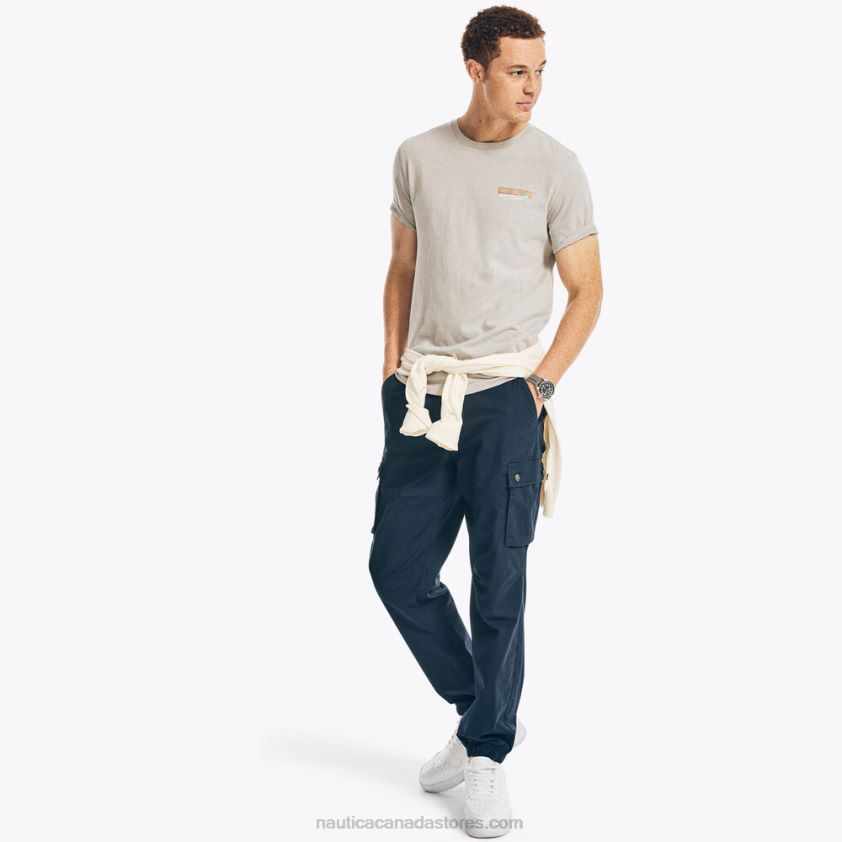 Sustainably Crafted Sailing Club Graphic T-Shirt Nautica Men Grey Heather R260HV524