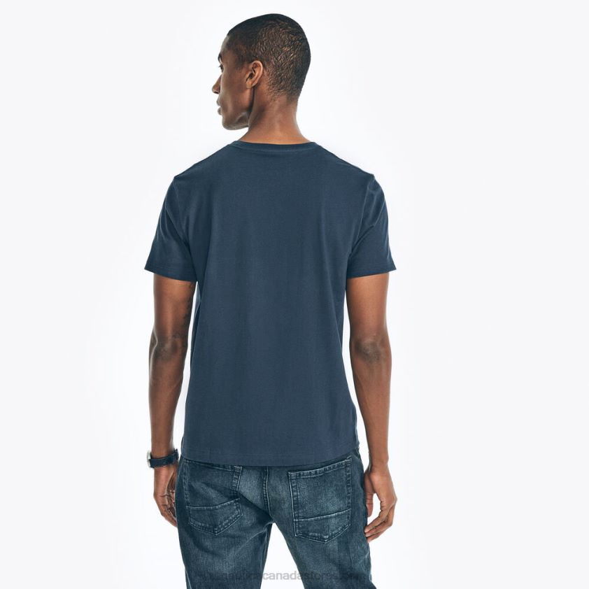 Sustainably Crafted Sailing Club Graphic T-Shirt Nautica Men Navy R260HV394