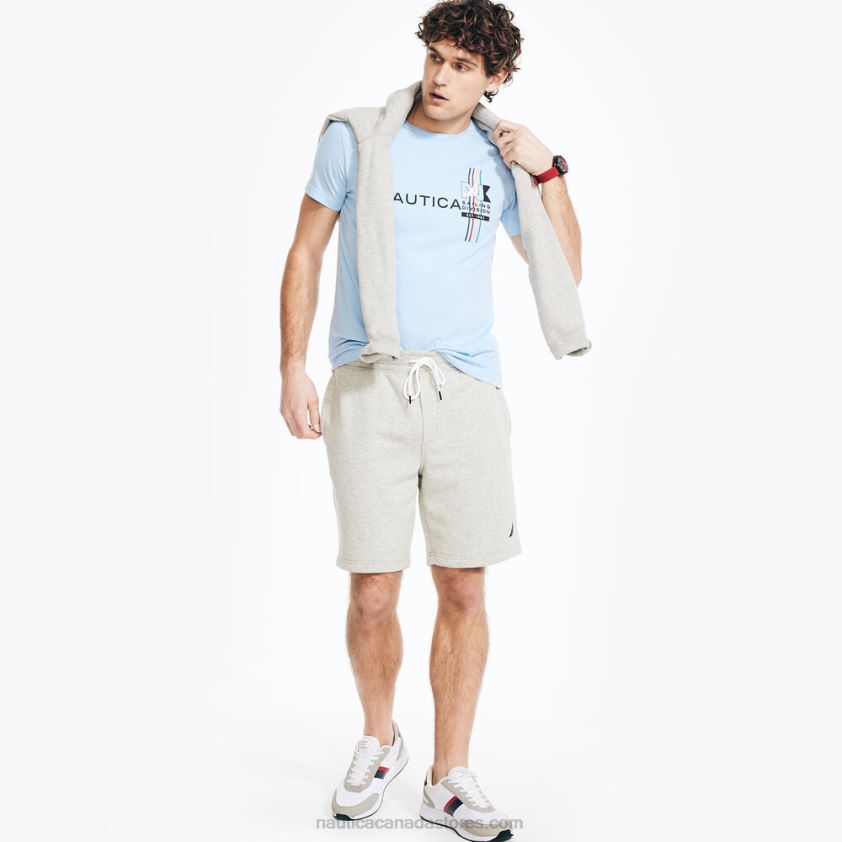 Sustainably Crafted Sailing Division Graphic T-Shirt Nautica Men Azure Blue R260HV193