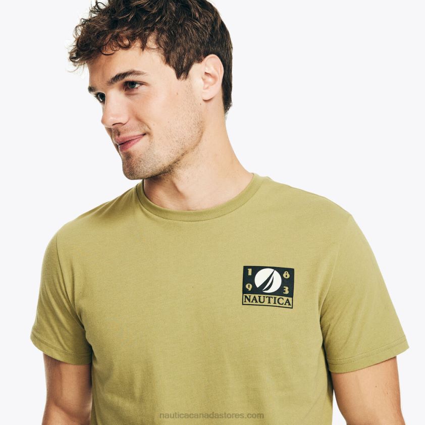 Sustainably Crafted Sailing Graphic T-Shirt Nautica Men Oxide R260HV202