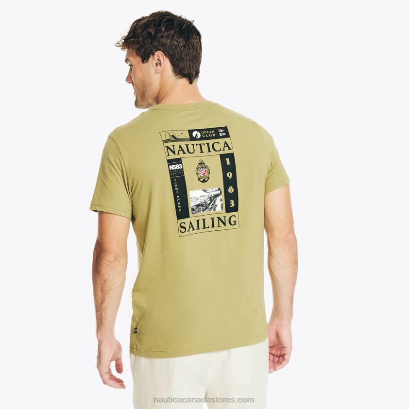 Sustainably Crafted Sailing Graphic T-Shirt Nautica Men Oxide R260HV202