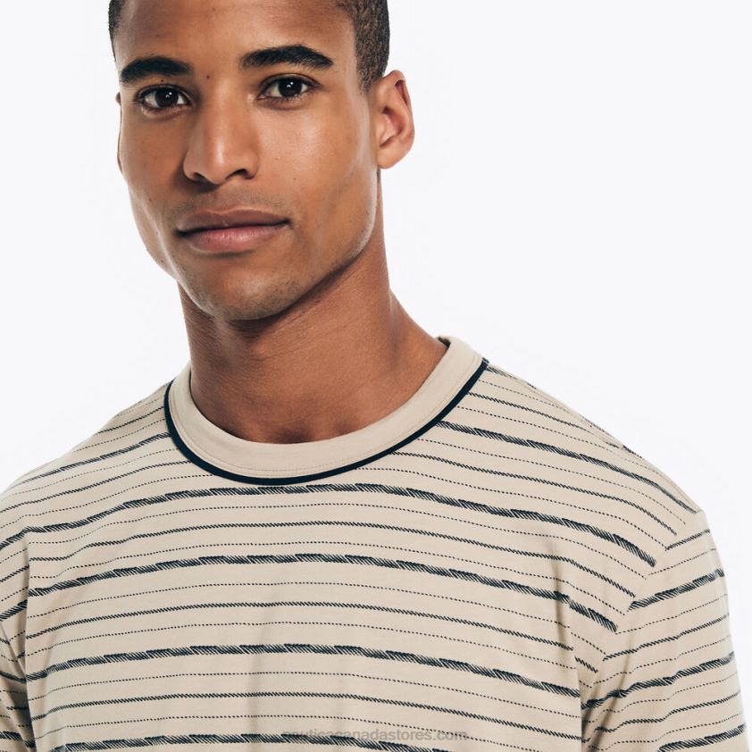 Sustainably Crafted Striped T-Shirt Nautica Men Sail White R260HV311