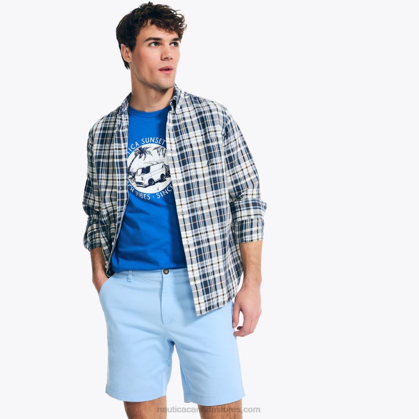 Sustainably Crafted Sunset Surfer Graphic T-Shirt Nautica Men True Navy R260HV359