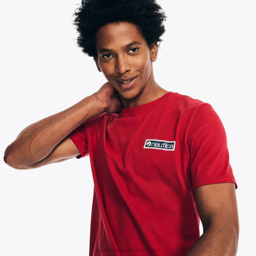 Sustainably Crafted Surf Beach Vibes Graphic T-Shirt Nautica Men Nautica Red R260HV419