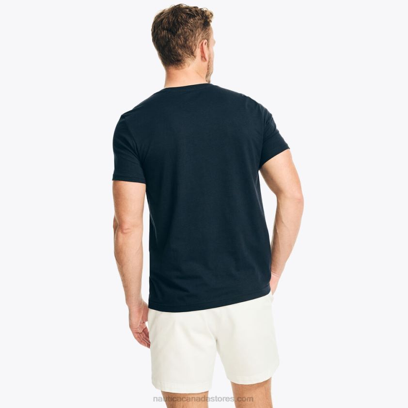 Sustainably Crafted Yacht Club Graphic T-Shirt Nautica Men Navy R260HV191