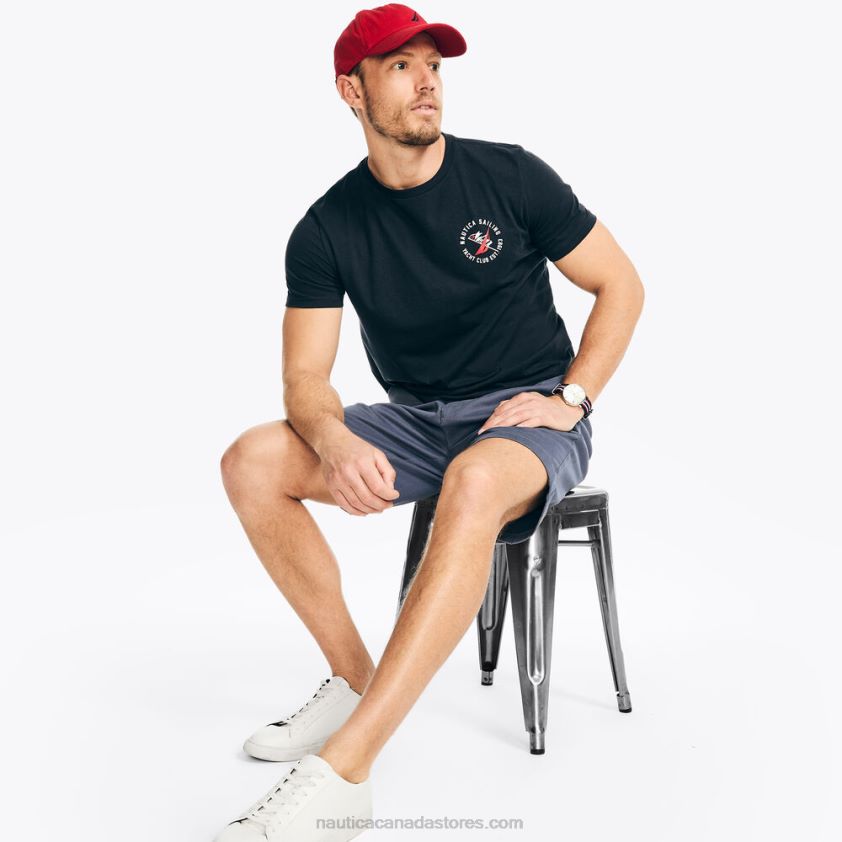 Sustainably Crafted Yacht Club Graphic T-Shirt Nautica Men Navy R260HV370