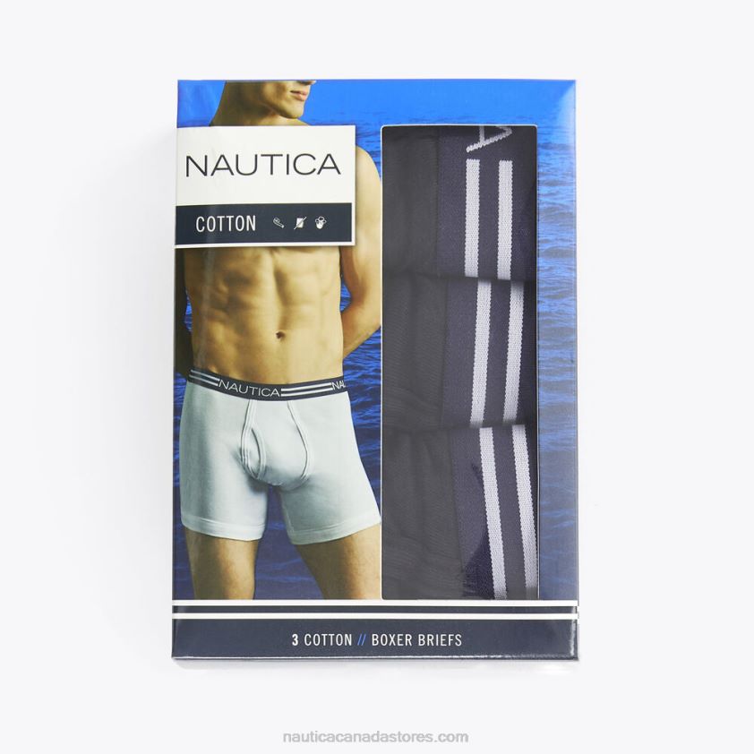 Classic Boxer Briefs 3-Pack Nautica Men True Black R260HV52