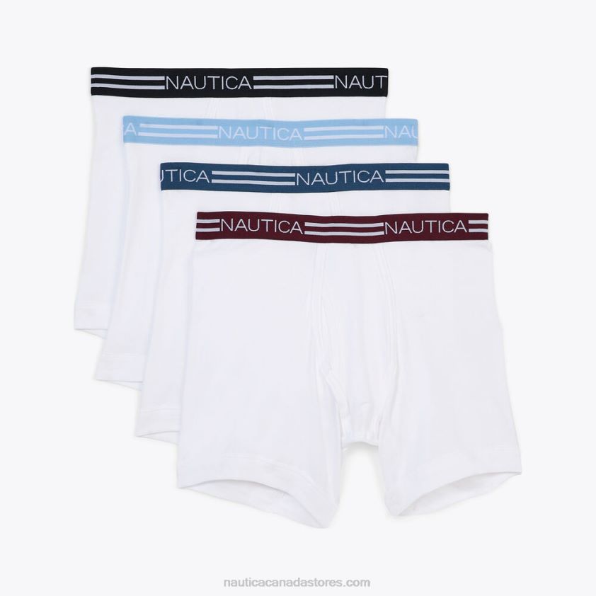 Cotton Boxer Briefs 4-Pack Nautica Men Abalone Heather R260HV686