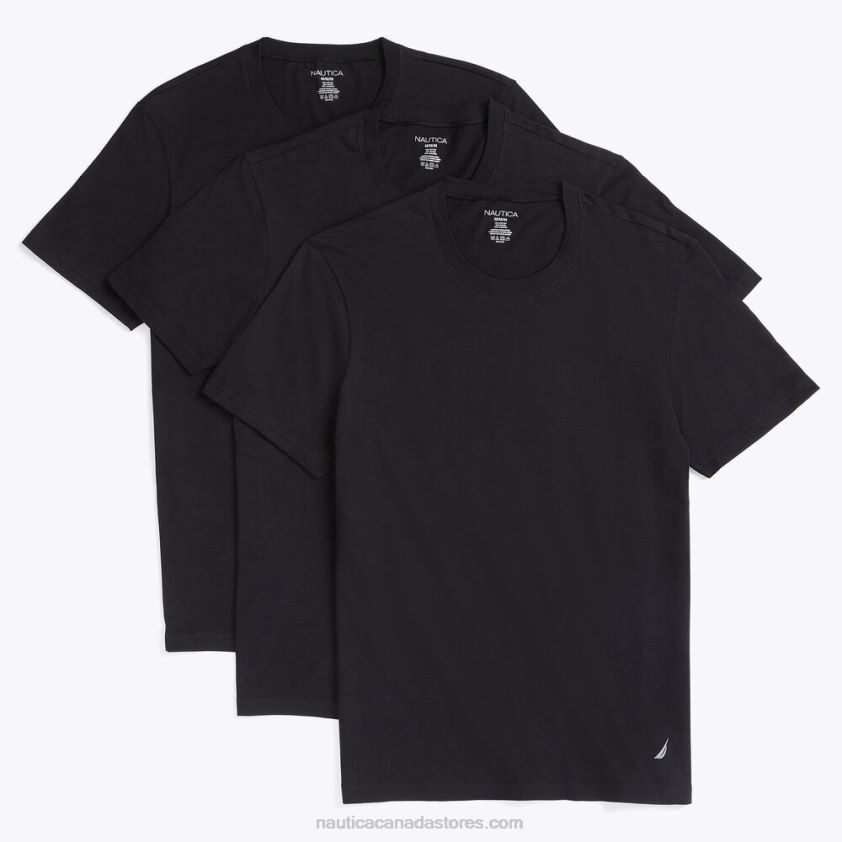 Crew T-Shirts 3-Pack Nautica Men True Black R260HV378