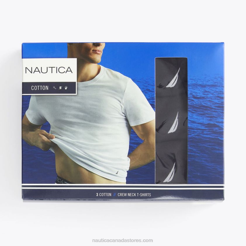 Crew T-Shirts 3-Pack Nautica Men True Black R260HV378