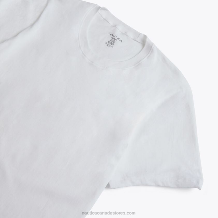 Crewneck T-Shirts 5-Pack Nautica Men Antique White Wash R260HV626