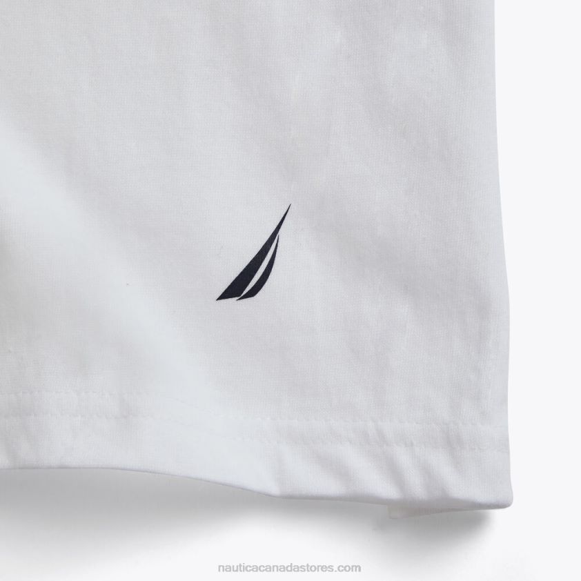 Crewneck T-Shirts 5-Pack Nautica Men Antique White Wash R260HV626