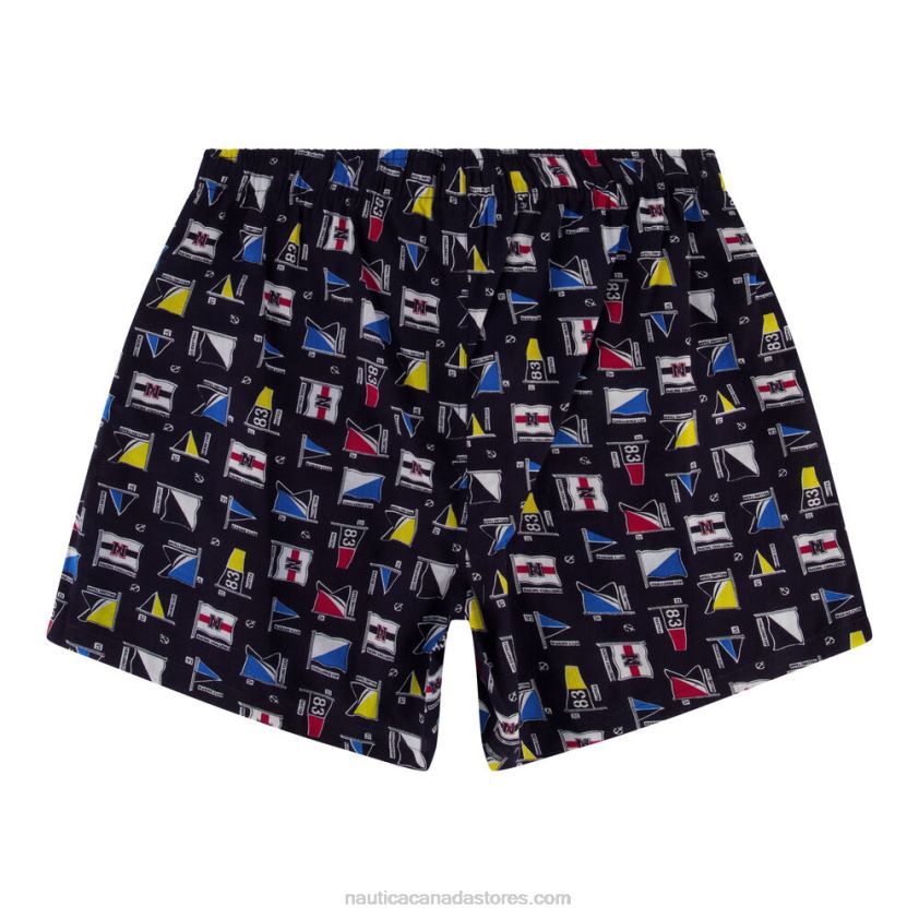 Large Flag Print Woven Boxer Nautica Men Deep Dive Wash R260HV156