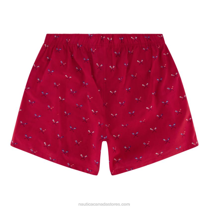 Oar Print Woven Boxer Nautica Men Nautica Red/Orange R260HV147
