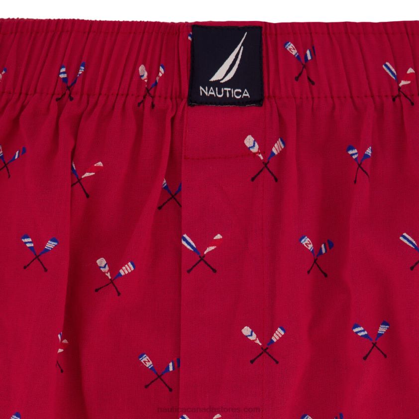 Oar Print Woven Boxer Nautica Men Nautica Red/Orange R260HV147