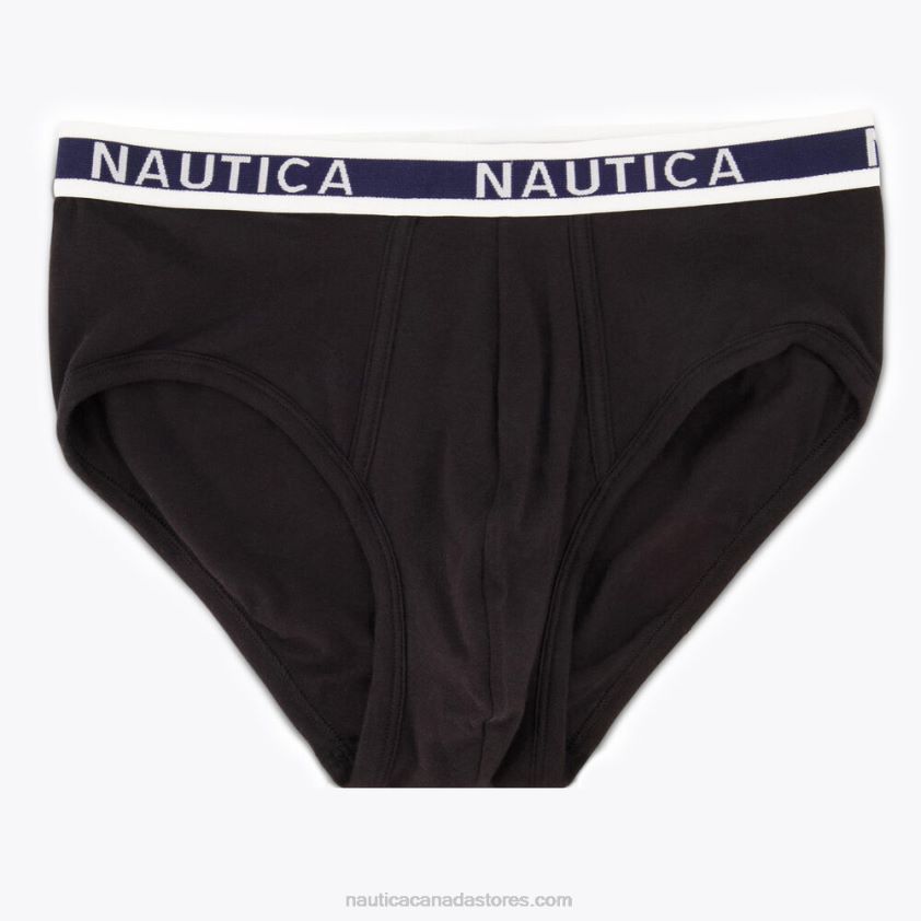 Stretch Cotton Briefs 3-Pack Nautica Men Charcoal T R260HV606