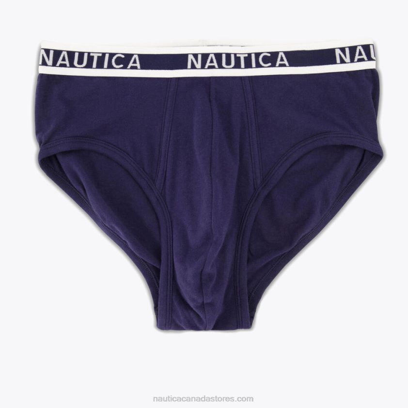 Stretch Cotton Briefs 3-Pack Nautica Men Charcoal T R260HV606