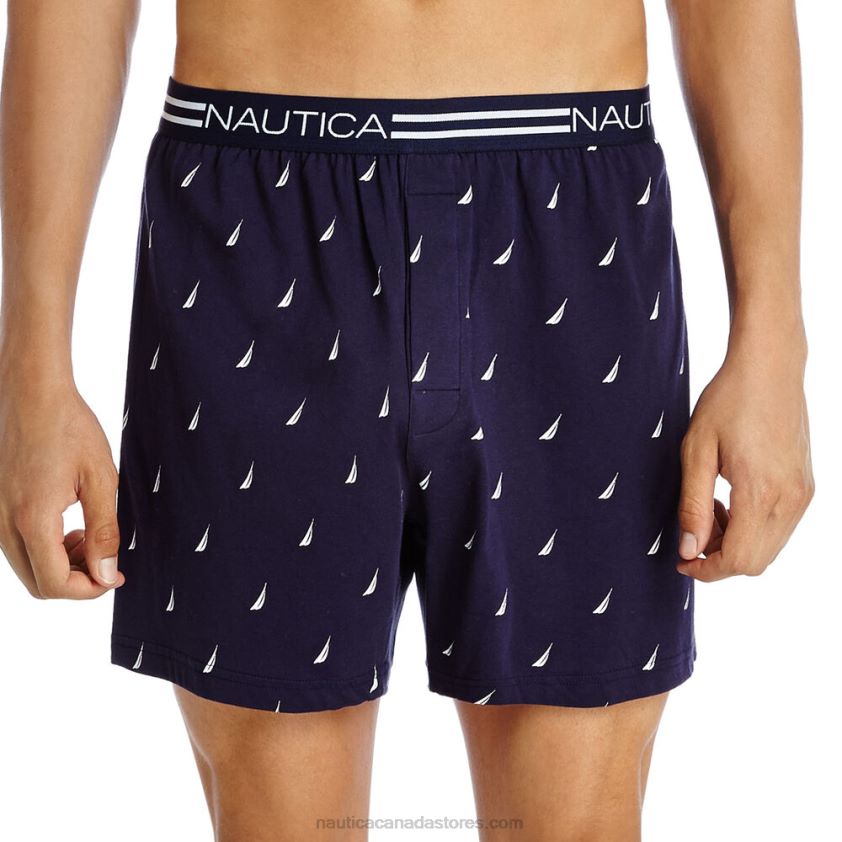Stretch Knit Boxers Nautica Men Capri Blue R260HV70