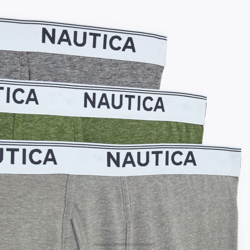 Stretch Performance Boxer Briefs 3-Pack Nautica Men Green Apple R260HV605