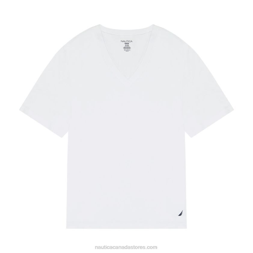 V-Neck T-Shirts 3-Pack Nautica Men Tan R260HV216