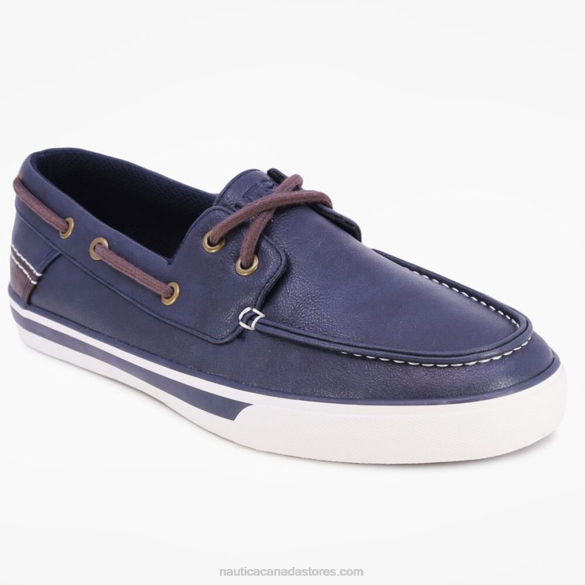 Logo-Debossed Boat Shoe Nautica Men Navy R260HV657