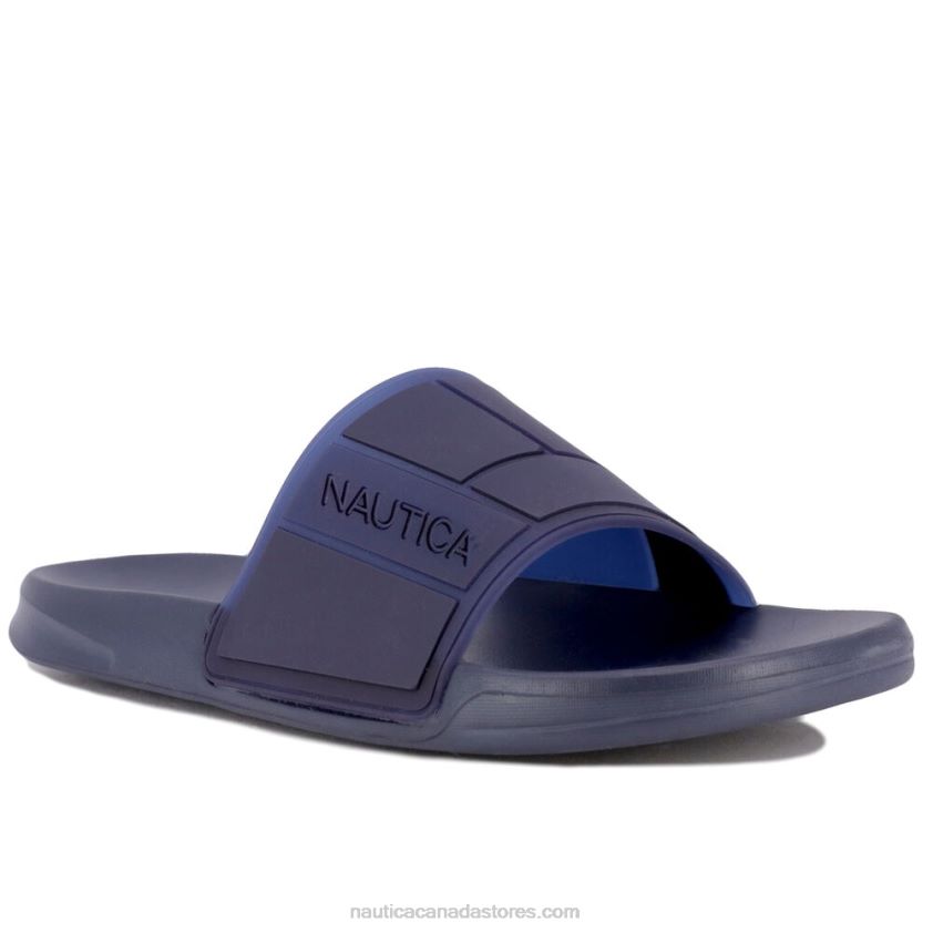 Logo-Embossed Slide Sandal Nautica Men Ice Blue R260HV665
