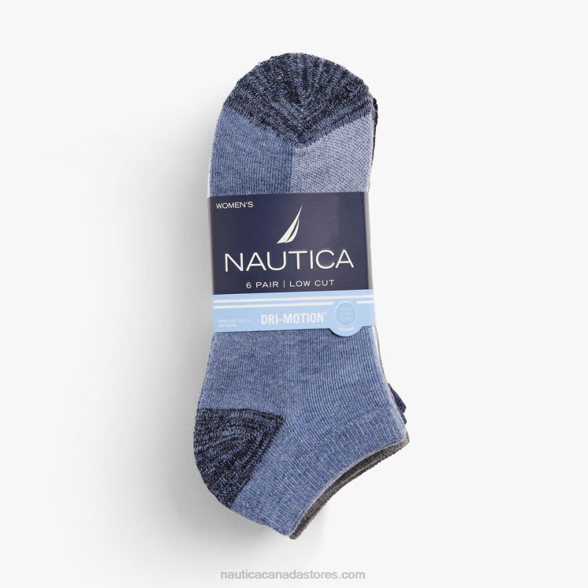 Athletic Low Cut Socks 6-Pack Nautica Women Multi R260HV802