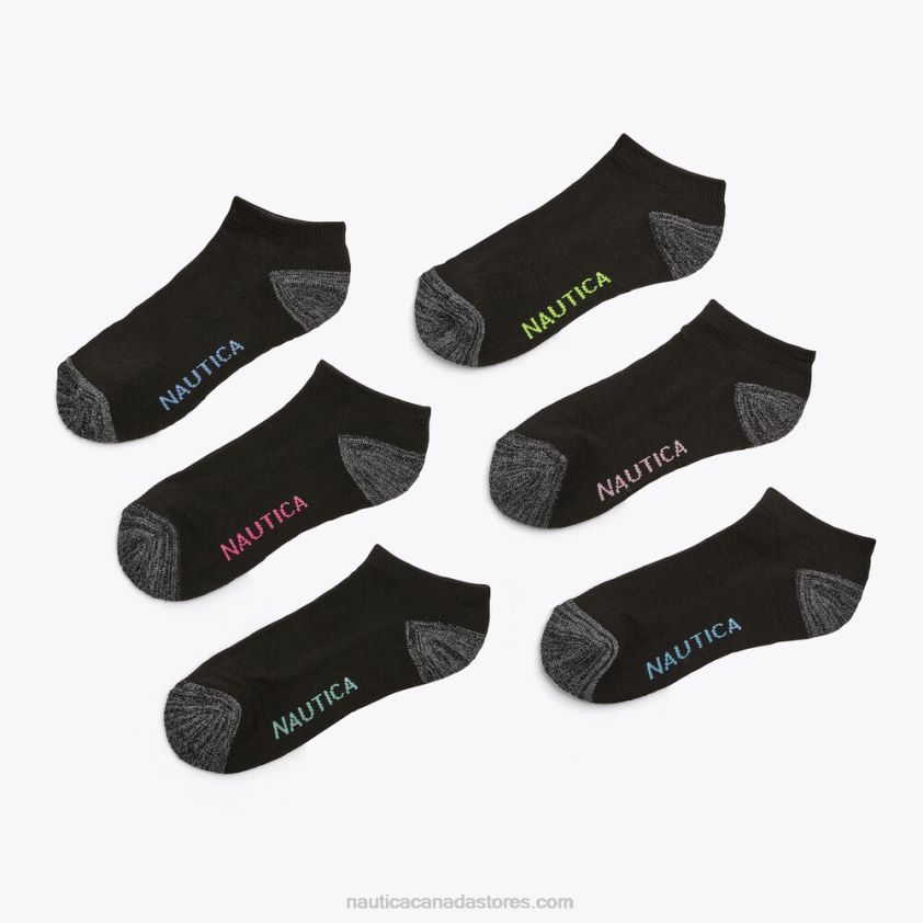 Athletic Low Cut Socks 6-Pack Nautica Women Multi R260HV815