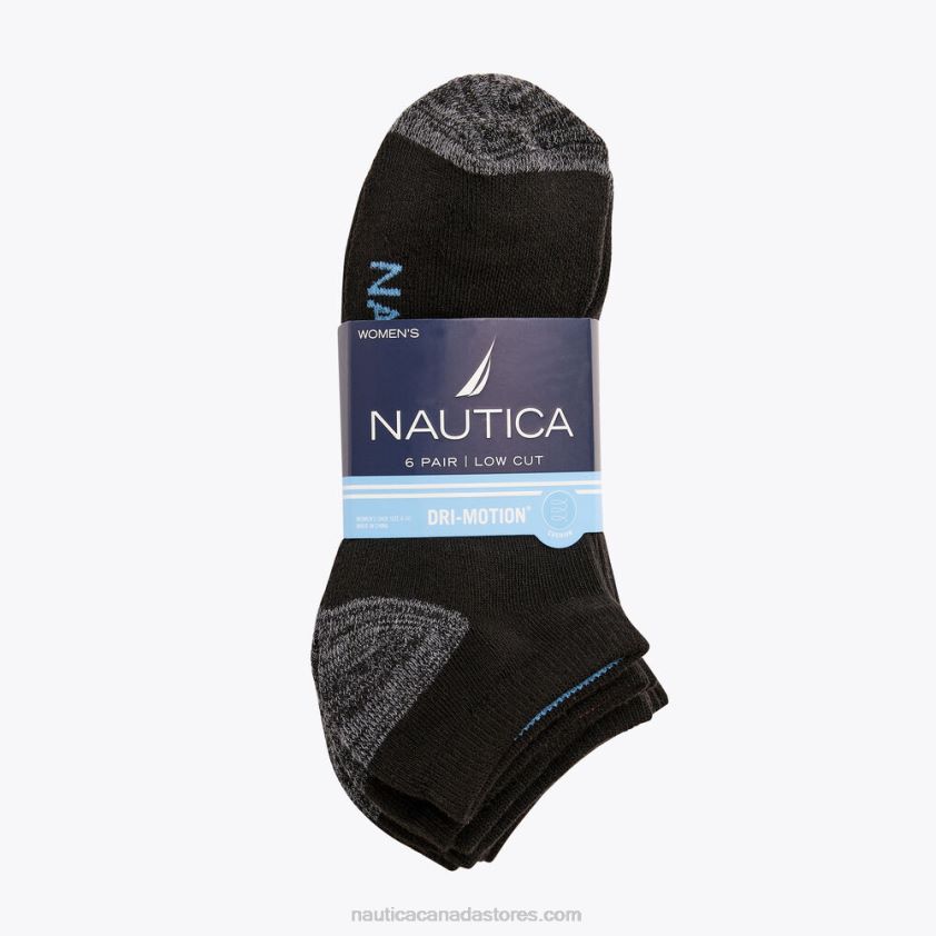 Athletic Low Cut Socks 6-Pack Nautica Women Multi R260HV815