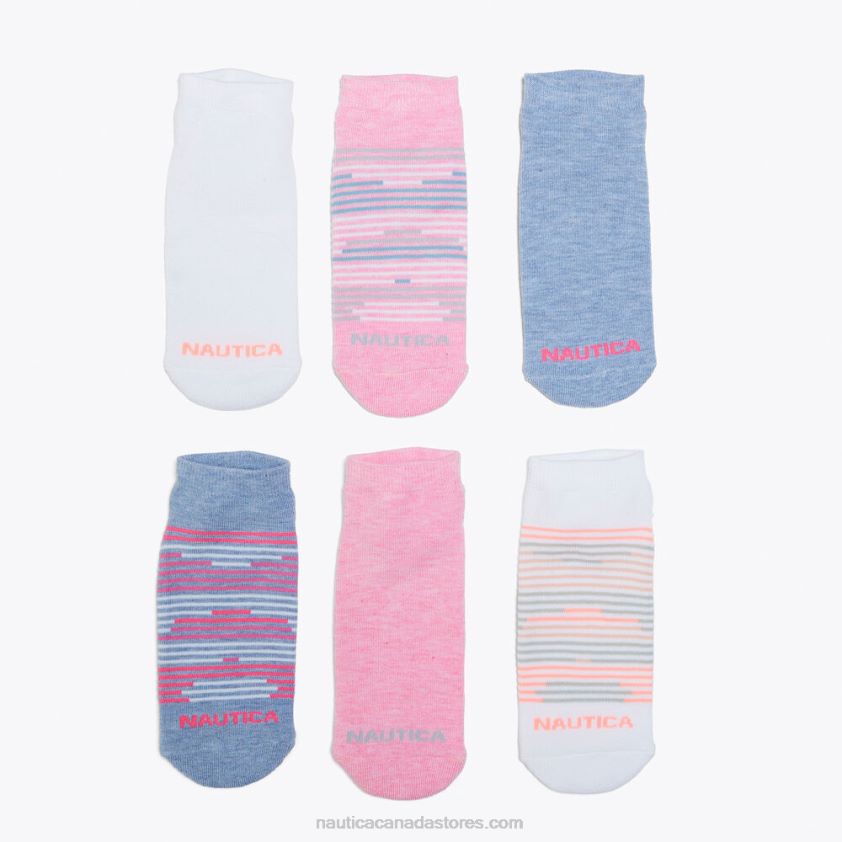 Athletic Low-Cut Socks Gift Box 6-Pack Nautica Women Multi R260HV898