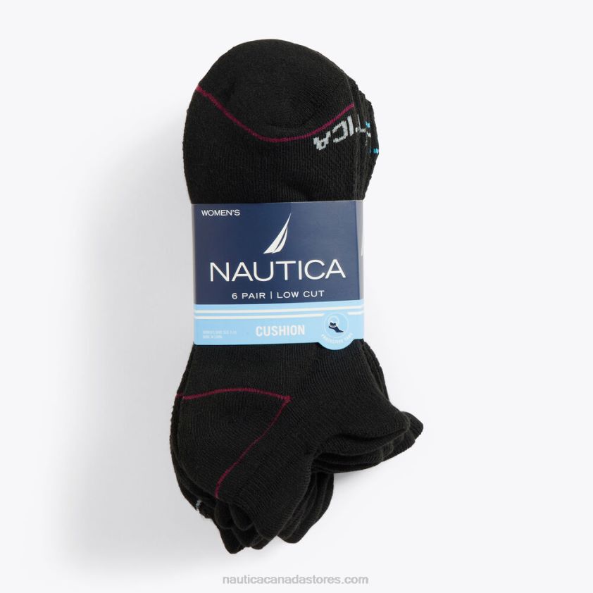 Athletic Tab Low-Cut Socks 6-Pack Nautica Women Multi R260HV825