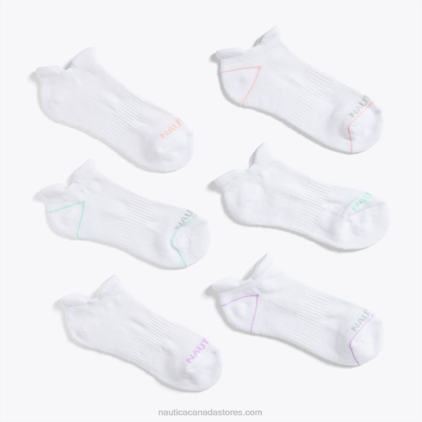 Athletic Tab Low-Cut Socks 6-Pack Nautica Women Multi R260HV861