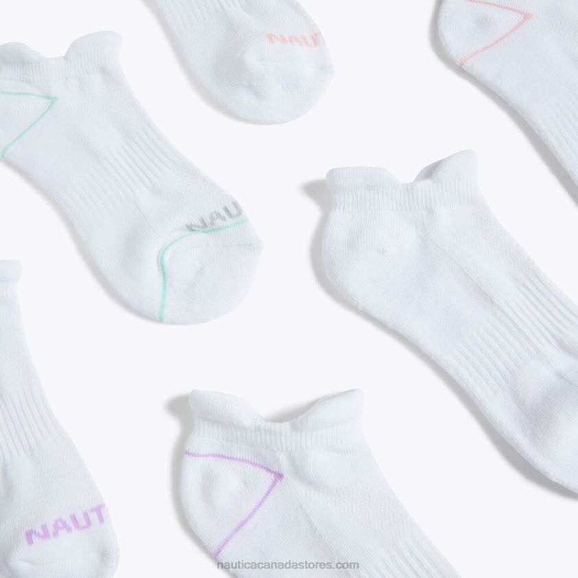 Athletic Tab Low-Cut Socks 6-Pack Nautica Women Multi R260HV861