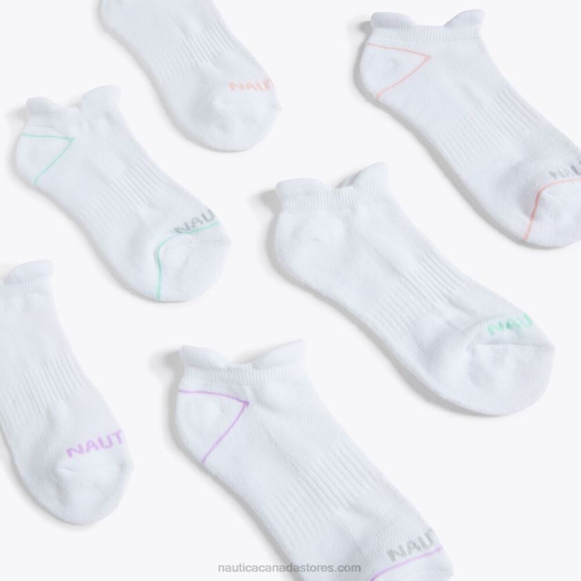 Athletic Tab Low-Cut Socks 6-Pack Nautica Women Multi R260HV861