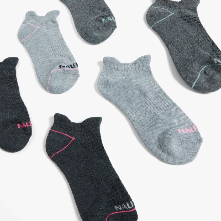 Athletic Tab Low-Cut Socks 6-Pack Nautica Women Multi R260HV909