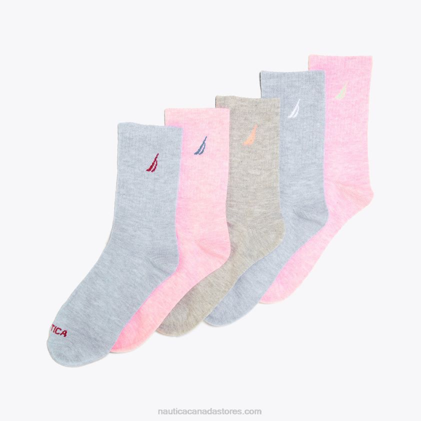 Crew Socks 5-Pack Nautica Women Multi R260HV816