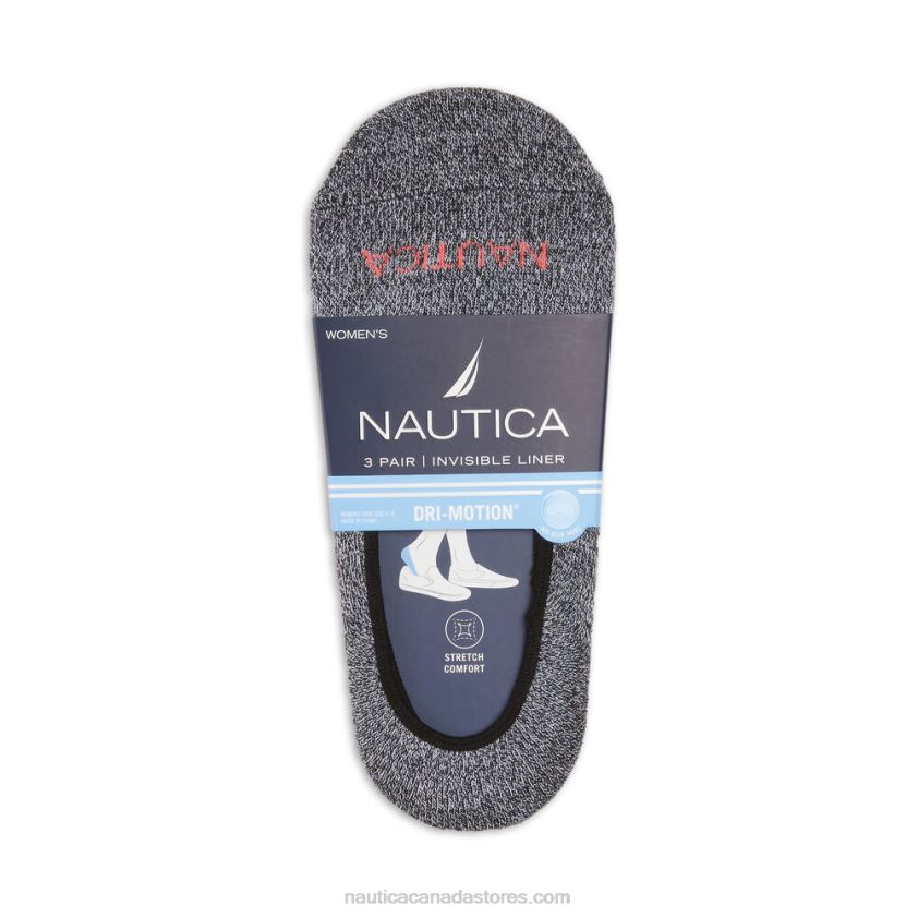Cuff Liner Socks 3-Pack Nautica Women Multi R260HV891