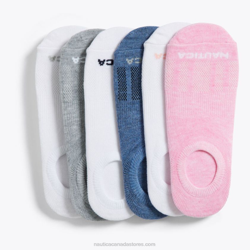 Cuff Liner Socks 6-Pack Nautica Women Multi R260HV805