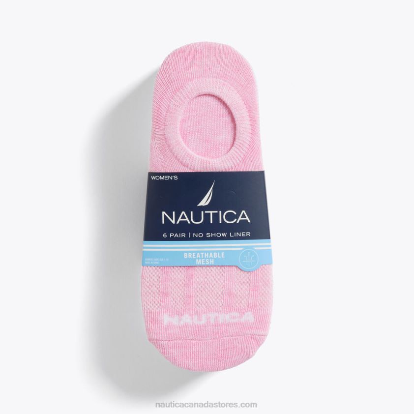 Cuff Liner Socks 6-Pack Nautica Women Multi R260HV805