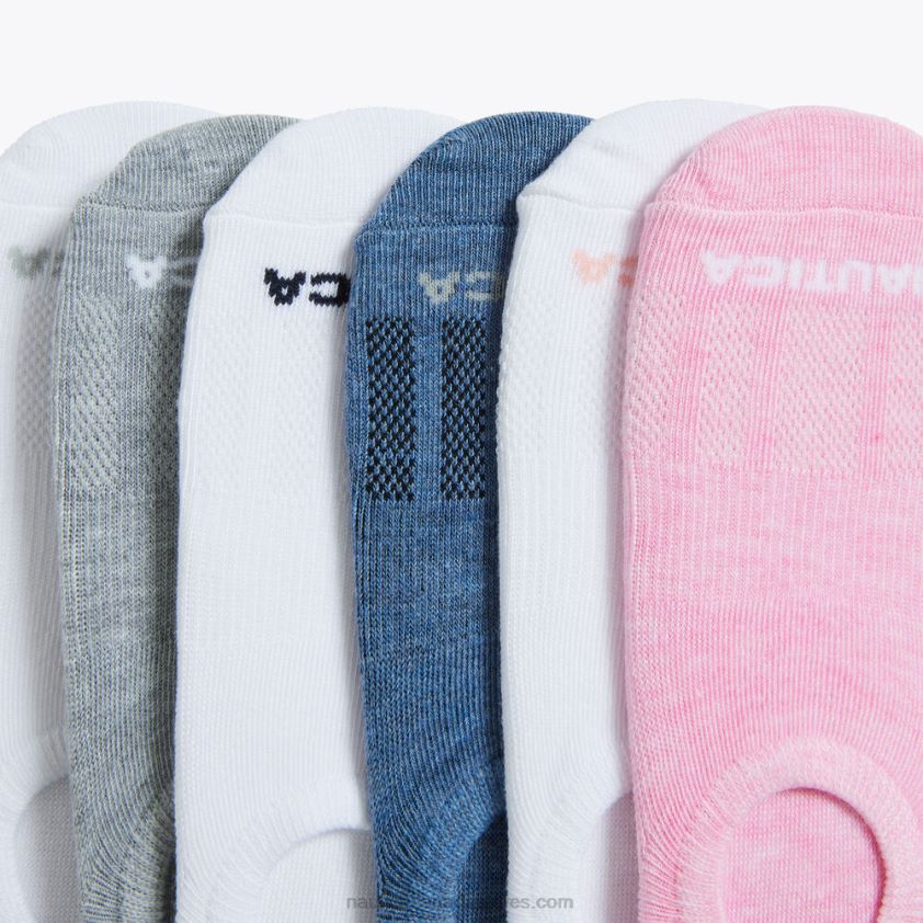 Cuff Liner Socks 6-Pack Nautica Women Multi R260HV805