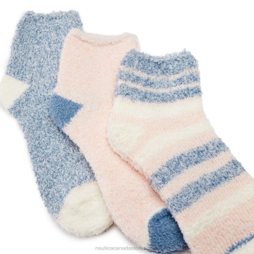 Fuzzy Mid-Crew Socks 3-Pack Nautica Women Multi R260HV920